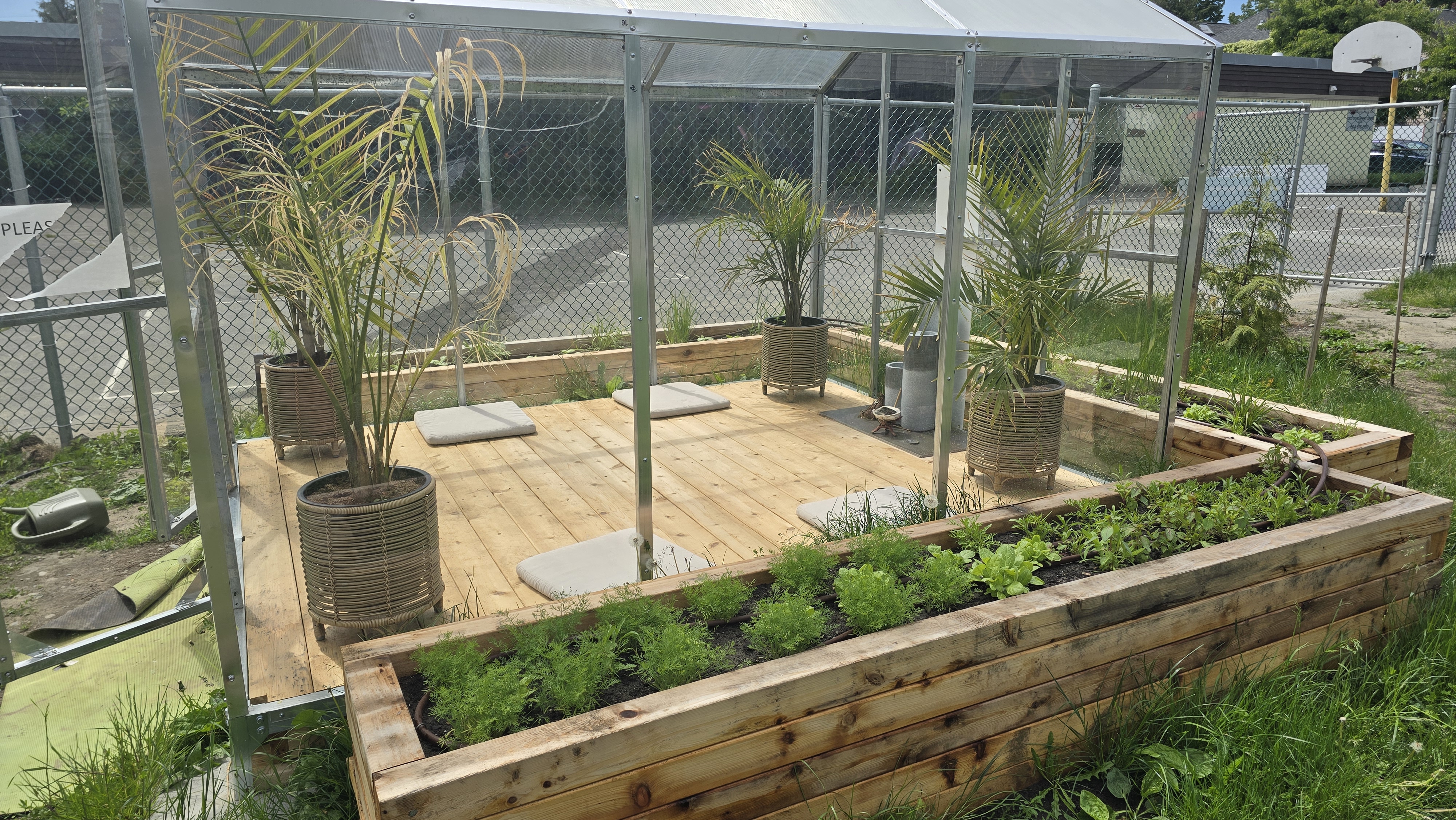 Greenhouse interior